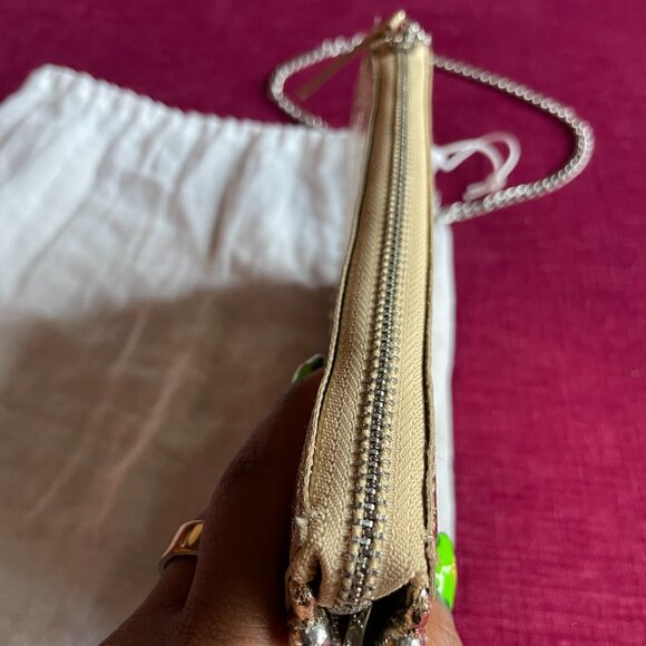 ZARA Metallic Gold Studded Crossbody Clutch - Picture 5 of 8